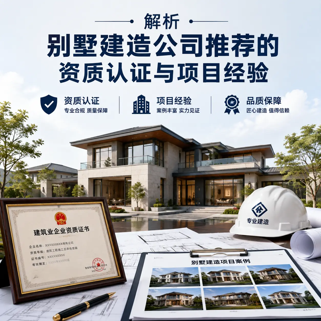 解析 辽宁 别墅建造公司推荐的资质认证与项目经验