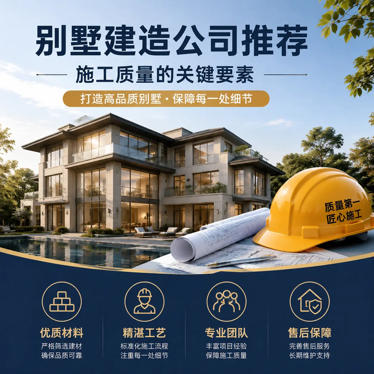 别墅建造公司推荐： 辽宁 施工质量的关键要素