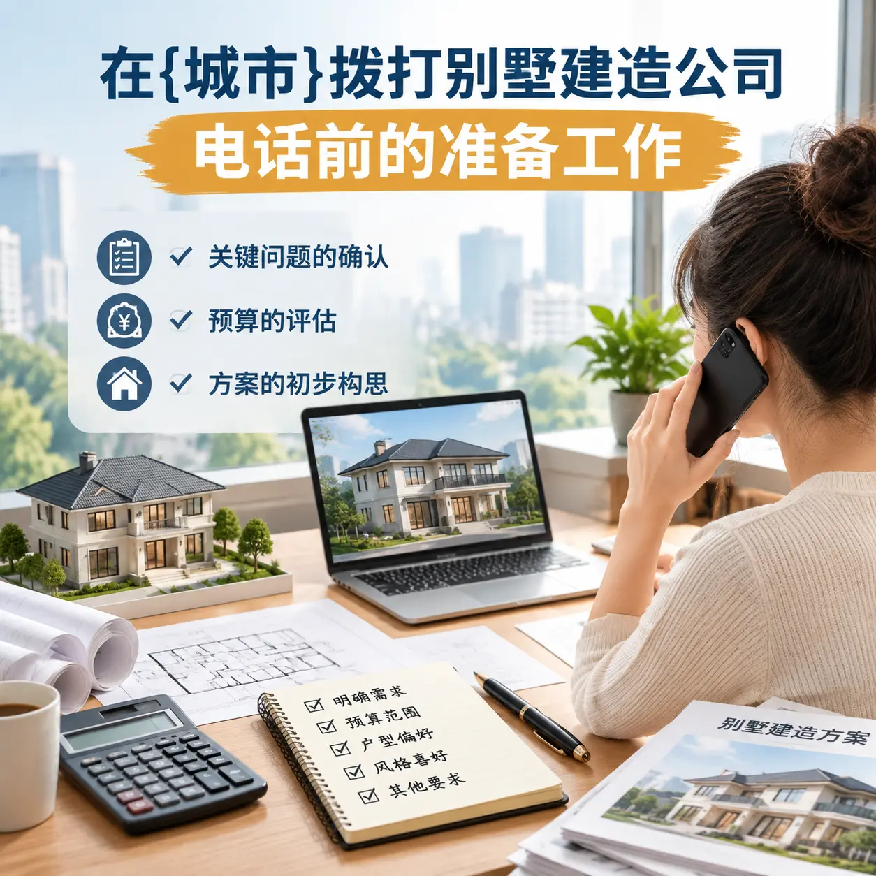 在辽宁拨打别墅建造公司电话前的准备工作