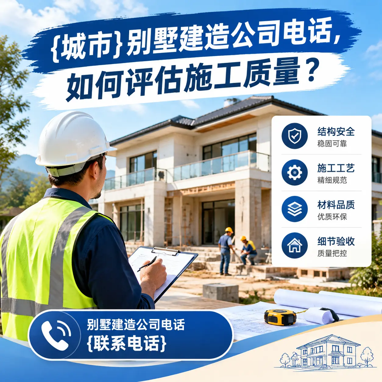 辽宁别墅建造公司电话，如何评估施工质量？