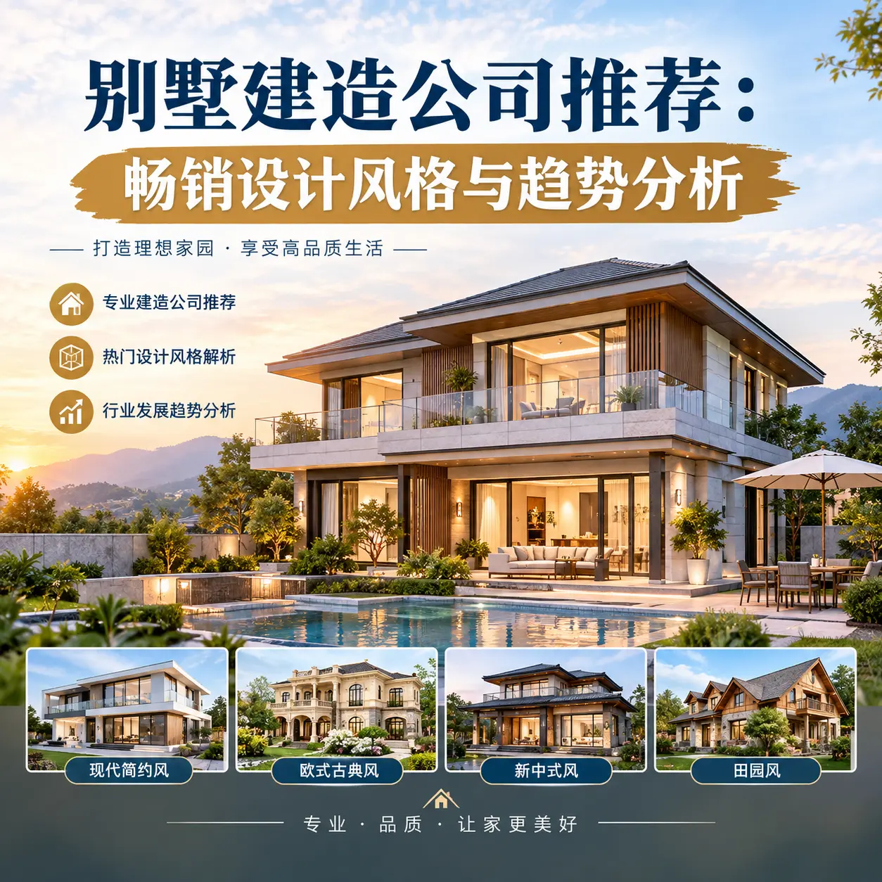 别墅建造公司推荐: 辽宁 畅销设计风格与趋势分析