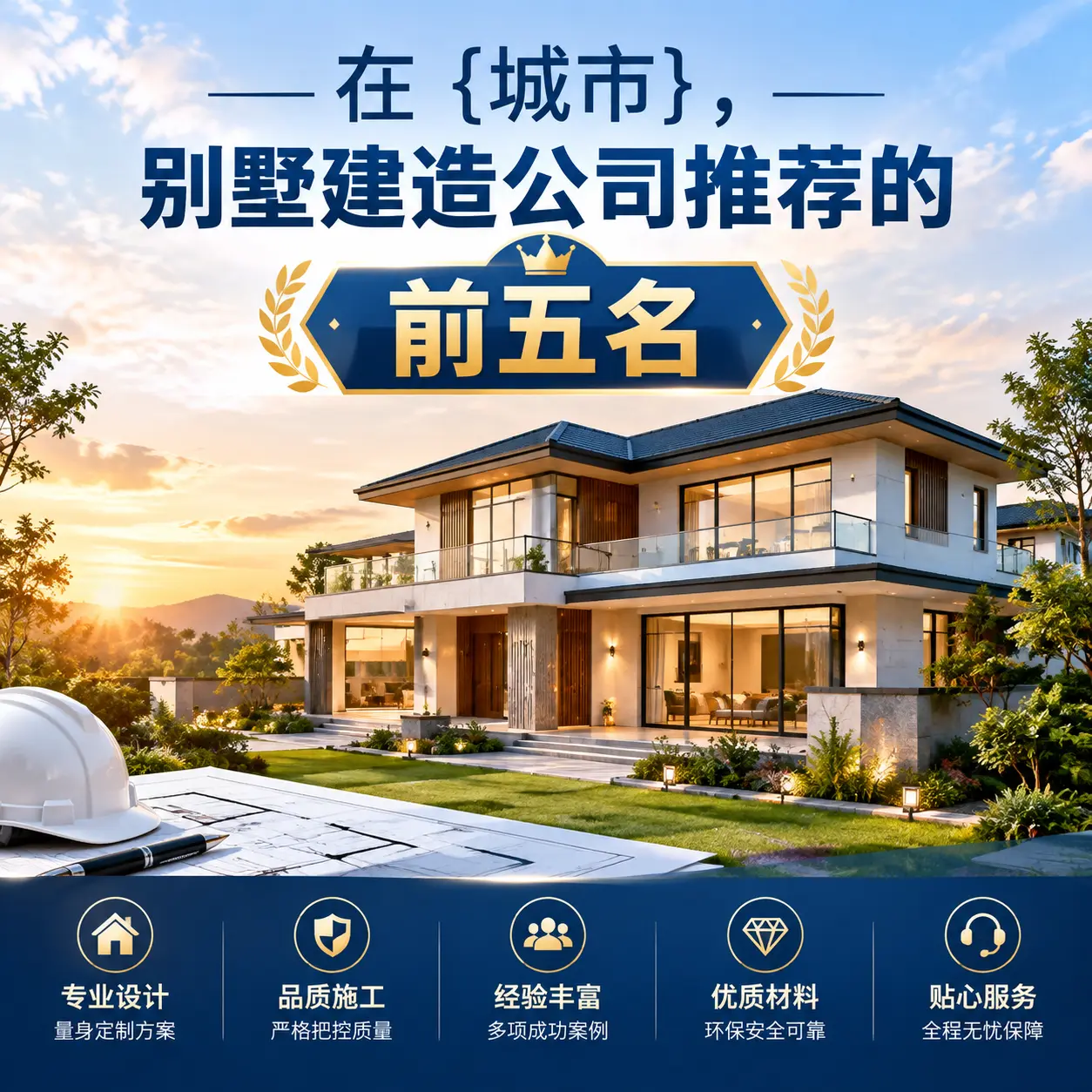 在 辽宁，别墅建造公司推荐的前五名