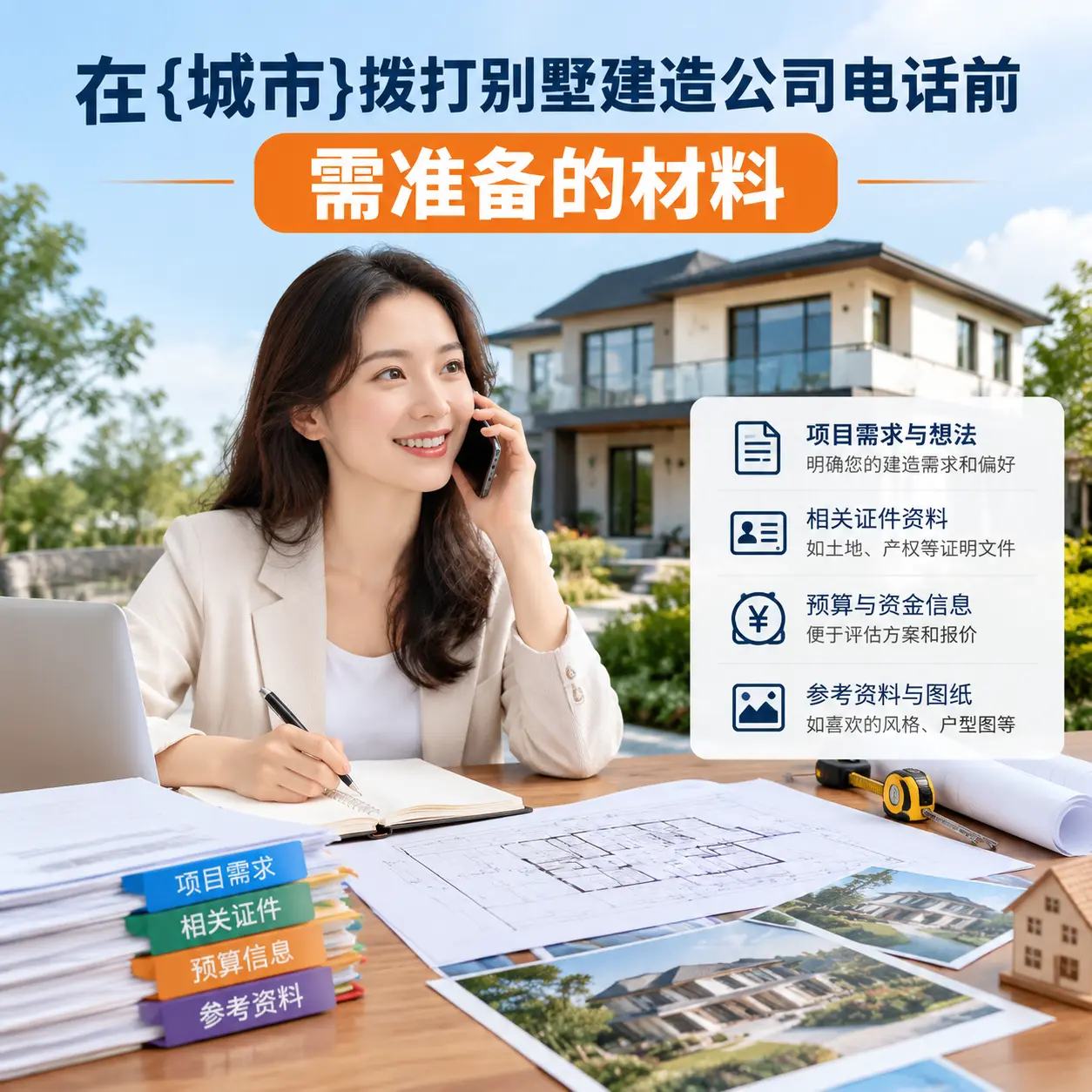 在辽宁拨打别墅建造公司电话前需准备的材料