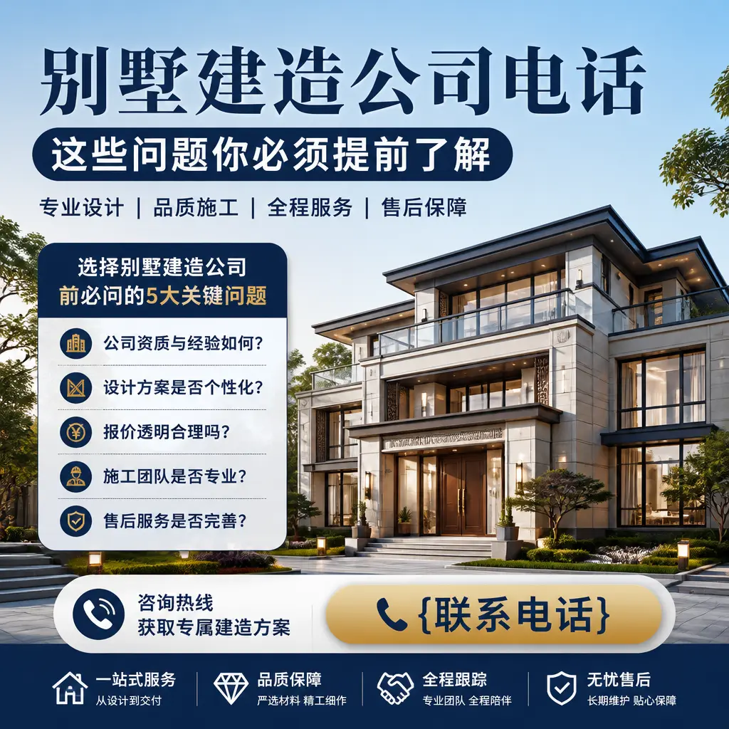 辽宁别墅建造公司电话，这些问题你必须提前了解