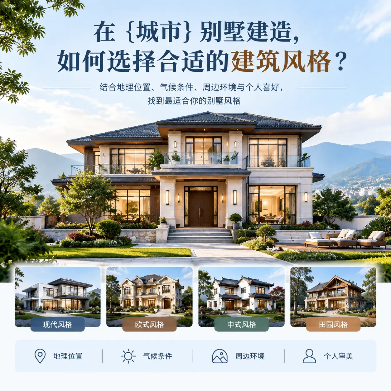 在 辽宁 别墅建造，如何选择合适的建筑风格？